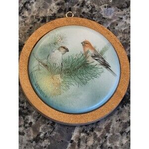 Vintage Hallmark Keepsake Ornament from 1988 titled "Purple Finch,"